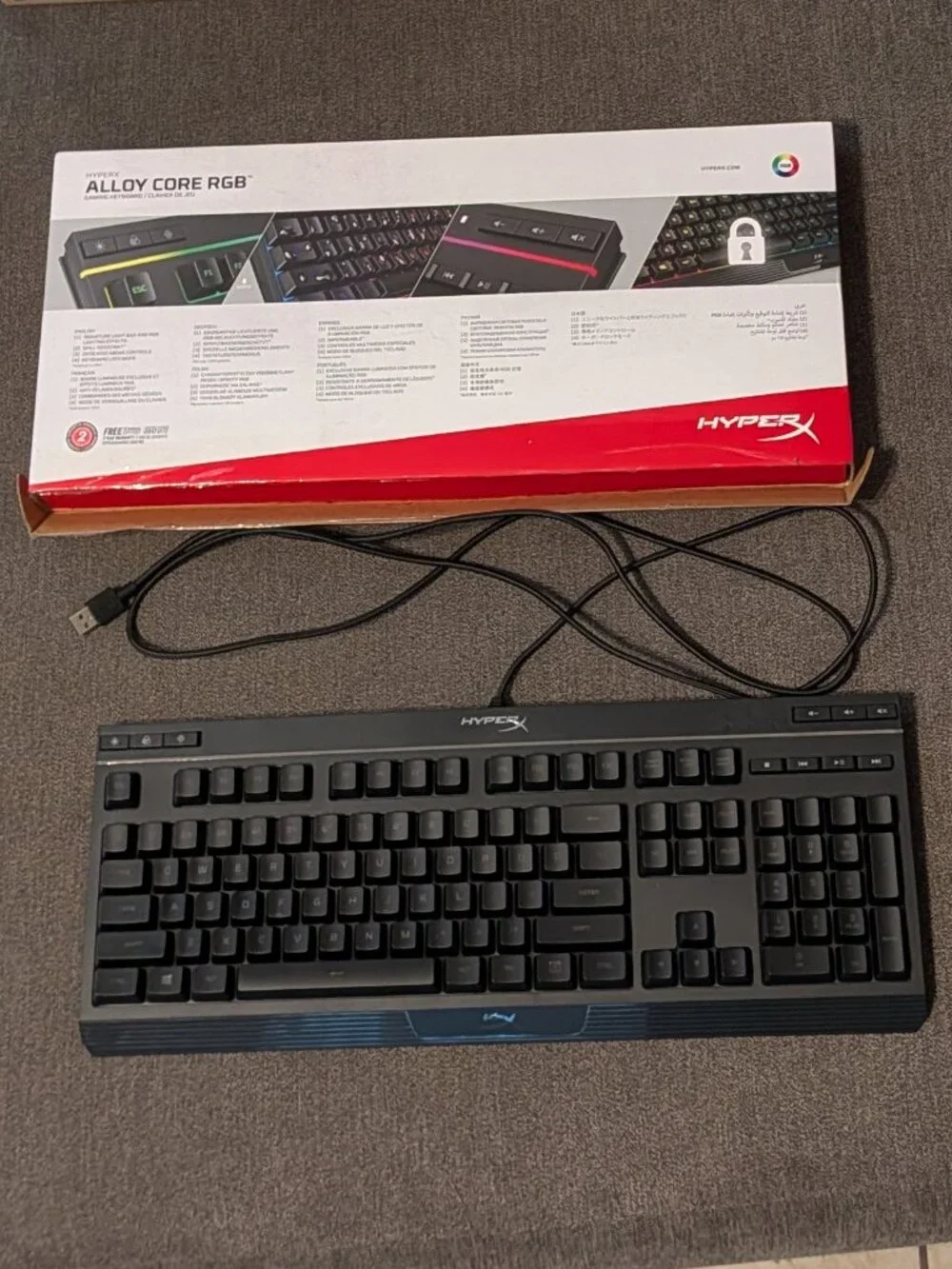 Gaming Keyboard - HyperX Alloy Core RGB